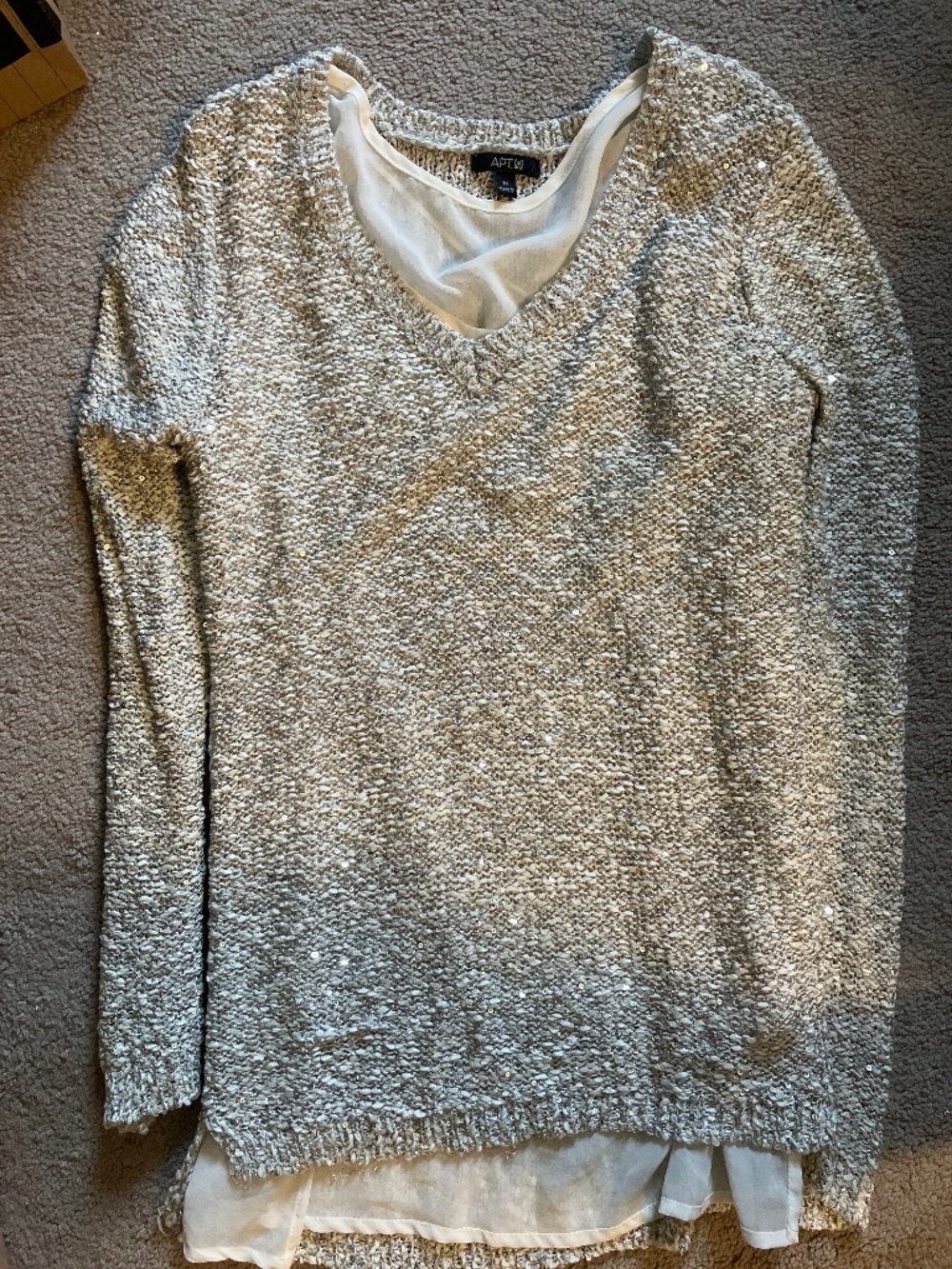 Apt 9 sequin sweater